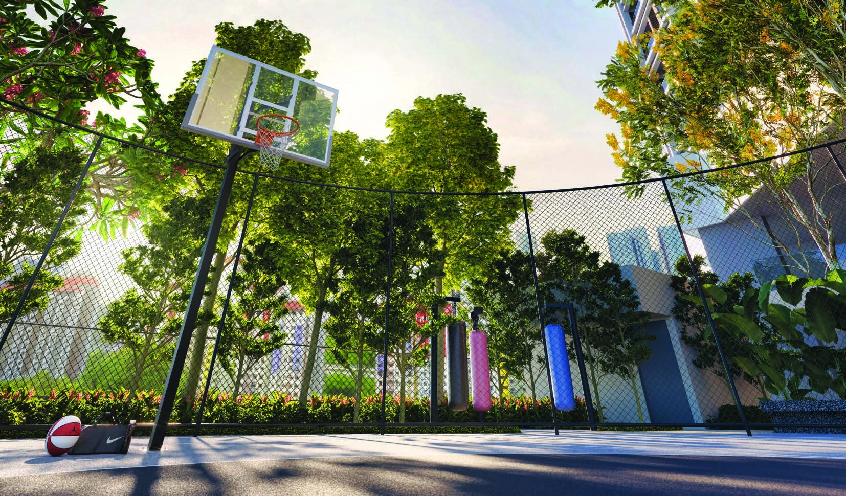 Lunar Seputeh basketball court, artist's impression