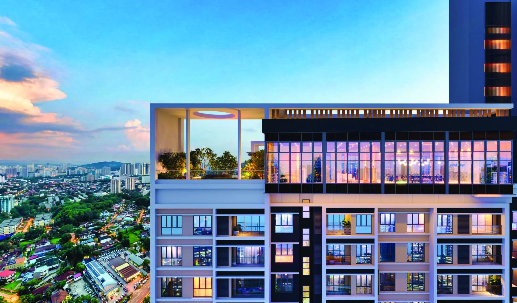 Lunar Seputeh gourmet kitchen exterior view, artist's impression