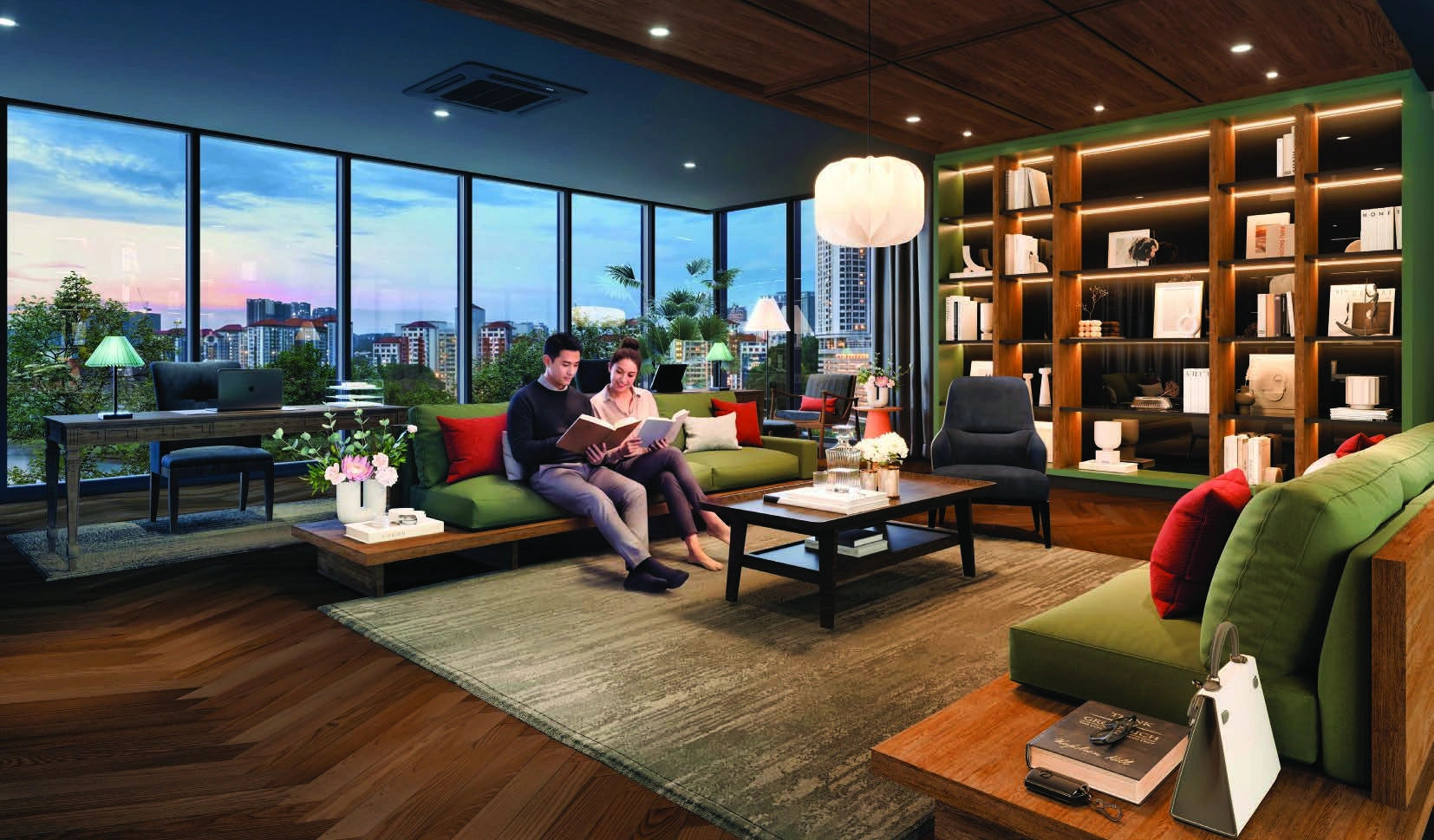 Lunar Seputeh reading room, artist's impression